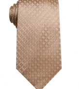 Warm up your morning routine with this mocha flower tie from Geoffrey Beene.