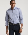 A dobby weave lends added texture to this chambray shirt from Theory.