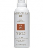 Our dermatologist tested and hypo-allergenic formula provides a broad spectrum of UVA/UVB protection. It includes a new technology released designed to improve sunscreen performance by being more water resistant and enhancing UVA protection.The luxurious continuous mist applicator is dispensed from any angle covering all exposed areas. This unique formulation is infused with Vitamins A, C, E, Aloe Vera, and moisturizing agents to replenish the skin.