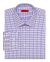 HUGO Ellis Plaid Sport Shirt - Classic Fit, Barrel Cuff