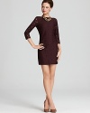 DIANE von FURSTENBERG Dress - Sarita Three Quarter Sleeve Floral Lace