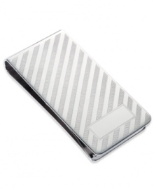 Keep your cash together in style. This smooth sterling silver money clip makes the perfect gift for yourself, or someone else. Approximate length: 2 inches. Approximate width: 1 inch. Keep your cash together in style. This smooth sterling silver money clip makes the perfect gift for yourself, or someone else. Approximate length: 2 inches. Approximate width: 1 inch.