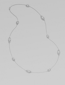 EXCLUSIVELY AT SAKS. A delicate style with dazzling crystal accented stations for an exquisite design. CrystalsRhodium plated brassLength, about 36Lobster clasp closureImported EXCLUSIVELY AT SAKS. A delicate style with dazzling crystal accented stations for an exquisite design. CrystalsRhodium plated brassLength, about 36Lobster clasp closureImported