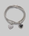 From the Classic Chain Collection. A signature chain bracelet with an iconic white sapphire heart charm.White sapphire Sterling silver Length, about 7 Width, about ¼ Clasp closure Made in Bali Please note: Bracelets sold separately. 