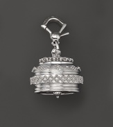 Inspired by Zen philosophy, this intricately detailed, polished finish sterling silver meditation bell from Paul Morelli jingles softly.