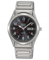 A classic Solar collection watch from Seiko with modern accents that harnesses natural light for lasting precision.