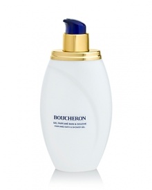 Boucheron pour Femme, the first perfume of the house of Boucheron, is inspired by the magical and precious world of the workshops of Place Vendôme. The luxurious Boucheron pour Femme Perfumed Bath & Shower Gel cleanses skin and leaves it lightly scented with the distinctive oriental floral notes of the original voluptuous fragrance. Boucheron pour Femme, the first perfume of the house of Boucheron, is inspired by the magical and precious world of the workshops of Place Vendôme. The luxurious Boucheron pour Femme Perfumed Bath & Shower Gel cleanses skin and leaves it lightly scented with the distinctive oriental floral notes of the original voluptuous fragrance.
