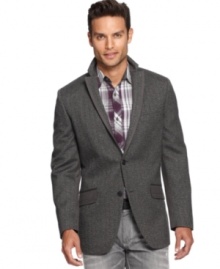 Smarten up your style with this sharp blazer from INC International Concepts. Smarten up your style with this sharp blazer from INC International Concepts.