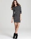 Aqua Dress - Stripe