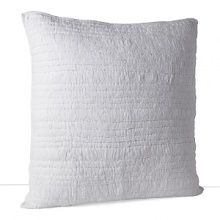 This Sky Pintuck sham adds simple texture to your bedding. This Sky Pintuck sham adds simple texture to your bedding.