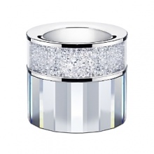 Get enchanted by the spectrum of dream like reflections from this delicate tea light. Watch the flame sparkle through the silver-tone metal details and 1,400 clear crystal chatons, creating a magical atmosphere. For maximum effect, team this beautiful creation with the candleholders or larger tea lights! Get enchanted by the spectrum of dream like reflections from this delicate tea light. Watch the flame sparkle through the silver-tone metal details and 1,400 clear crystal chatons, creating a magical atmosphere. For maximum effect, team this beautiful creation with the candleholders or larger tea lights!