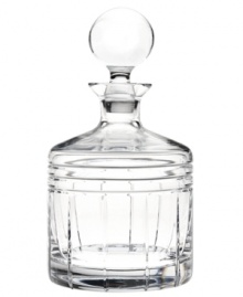 Plan a celebration around Tempo barware by Reed & Barton. Crafted with a simple linear pattern and clear stopper, this cut crystal decanter elevates an event with timeless sophistication. Plan a celebration around Tempo barware by Reed & Barton. Crafted with a simple linear pattern and clear stopper, this cut crystal decanter elevates an event with timeless sophistication.