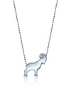 What's your sign? This beautifully rendered Ram pendant necklace will help your stars align in polished sterling silver.