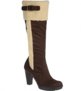 Cozy chic defines Naturalizer's Trinity boots, thanks to their rustically stylish faux fur trim and buckle hardware detailing. A round-toe silhouette and relatively low heel make them a practical, comfortable choice.