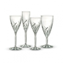 For formal or informal dining, feast your eyes on the sleek Merrill stemware pattern. Curvilinear light wedge cuts create a graceful pattern and decorate this fine crystal fashioned in a slender, conical shape. For formal or informal dining, feast your eyes on the sleek Merrill stemware pattern. Curvilinear light wedge cuts create a graceful pattern and decorate this fine crystal fashioned in a slender, conical shape.