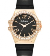 A darling casual timepiece with rosy hues that warm up any outfit, by Style&co.