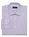 With its tasteful check print and contemporary fit, make this handsome dress shirt from Canali the cornerstone of your sophisticated dress attire.