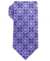 Add a regal touch to amp up any basic dresswear with this patterned tie from Countess Mara.