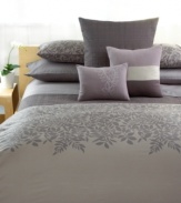 Richly textured, this chic coverlet features a classic matelasse weave and very modern styling.