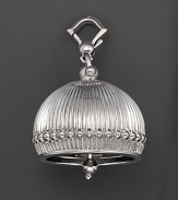 Inspired by Zen philosophy, this intricately detailed, matte finish sterling silver meditation bell from Paul Morelli jingles softly.