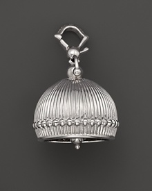 Inspired by Zen philosophy, this intricately detailed, matte finish sterling silver meditation bell from Paul Morelli jingles softly.