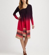 Chic ombre and classic stripes make this knit a timeless must-have that will complement muted and vibrant colors alike. Open-front designLong sleevesAbout 38 from shoulder to hemSilkDry cleanImported Model shown is 5'10½ (179cm) wearing US size Small. 