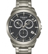Built to last from the finest of materials, this chronograph watch from Tissot features automatic movement.