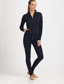 A varsity-influenced design with couture attitude courtesy of perfectly placed, high-impact texture.MockneckDouble zip frontZip slash pocketsRibbed collar, cuffs and hemAbout 26 long from shoulder to hem57% merino wool/25% angora/17% polyester/1% elastaneDry cleanImported Model shown is 5'10 (177 cm) wearing US size Small. A varsity-influenced design with couture attitude courtesy of perfectly placed, high-impact texture.MockneckDouble zip frontZip slash pocketsRibbed collar, cuffs and hemAbout 26 long from shoulder to hem57% merino wool/25% angora/17% polyester/1% elastaneDry cleanImported Model shown is 5'10 (177 cm) wearing US size Small.