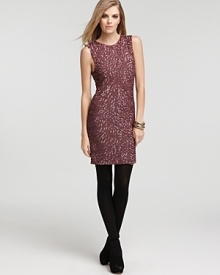 Shimmer in this decadent Alice + Olivia sequin dress--a sparkling body-con style featuring a sheer mesh panel at the back with a long exposed silver-tone zipper for unexpected edge. Shimmer in this decadent Alice + Olivia sequin dress--a sparkling body-con style featuring a sheer mesh panel at the back with a long exposed silver-tone zipper for unexpected edge.