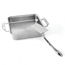 This stainless steel casserole set from All-Clad includes the essential basics for cooking and serving anything from lasagna to desserts. This stainless steel casserole set from All-Clad includes the essential basics for cooking and serving anything from lasagna to desserts.
