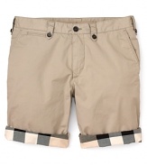 Burberry Brit Check Lined Short