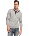 Soft and simple, this INC International Concepts mock neck sweater is a timeless addition to your winter wardrobe.