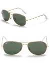 Classic aviators from Ray-Ban offer a modern view on the season. With adjustable nose tabs to help to secure fit.