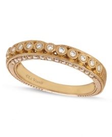 A perfect match. Le Vian's wedding band sparkles with round-cut diamonds (1/4 ct. t.w.) adding a lustrous touch, and is a welcome complement for the wedding ring. Set in 14k gold. Size 7. A perfect match. Le Vian's wedding band sparkles with round-cut diamonds (1/4 ct. t.w.) adding a lustrous touch, and is a welcome complement for the wedding ring. Set in 14k gold. Size 7.