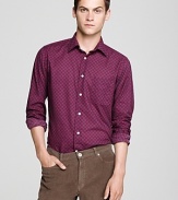 Benson Circle Pattern Sport Shirt - Slim Fit