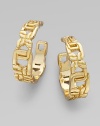 A future classic, this bold yet elegant design will take you from day to night. 14k goldplated brassPost back Imported