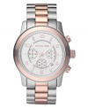 A striking watch from Michael Kors with rose-gold hues for added style.