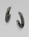 EXCLUSIVELY AT SAKS.COM A pretty piece with structure and shine, accented in black rhinestones.Hematite plated brassGlass stonesLength, about 1½Post backImported 