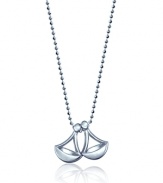What's your sign? This beautifully rendered Balancing Scales pendant necklace will help your stars align in polished sterling silver.