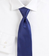 Elegant silk design with an allover mini-print finish.SilkDry cleanMade in Italy