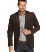 For instant polish, throw on this handsome houndstooth blazer from Tasso Elba.