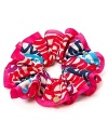 Accent a stylish bun or flowing ponytail with a playful printed scrunchie from MARC BY MARC JACOBS.