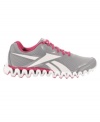 Designed as sports/training sneakers, Reebok's Premier Zigfly incorporates technology to enhance muscle activation, energy return and lateral stability. Reflective material yields night visibility, a removable Ortholite foam sockliner accommodates orthotics and a rubber heel offers durable traction.