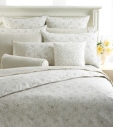 Create a natural sanctuary in your bedroom with the floral elegance of Barbara Barry's Nature Study duvet in decadently soft, pure cotton. (Clearance)