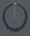 Smooth out your look in earth-tones and subtle design. Avalonia Road necklace features graduated, sodalite beads (6-1/2-22 mm) with a sterling silver clasp. Approximate length: 16 inches.