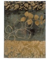 Intriguing tones and textures merge gracefully with modern floral interpretations on this spellbinding area rug from Sphinx. Pairing a hard-twist nylon construction with a special dyeing technique, this transitional piece is designed to recreate the look and feel of the finest antique rugs.