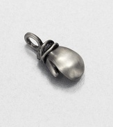 Offset your link chain necklace with this boxing glove charm set in antiqued and plated sterling silver for a timeless look.Sterling silverAbout .51 x .1.06Made in USA