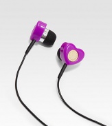 A colorful and sweet design perfect for listening to your favorite tunes or calls.PlasticCompatible with iPod®, iPhone® and other audio or mobile phone devicesImported