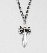 A sterling silver link chain design features a small dagger pendant with logo detail in celebration of the brand's trademark charm and personality.Sterling silverLength about 24Lobster claspMade in USA