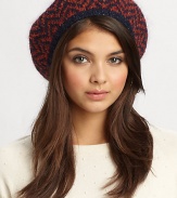 Impeccably crafted beret knitted in a luxurious blend of wool and silk with fox-fur pom detail.Wool/Mohair/Angora/Silk/Nylon/Other FibersOne size fits mostSpecialist dry cleanMade in USA